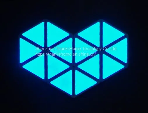 ThanksHome Smart Light Panel White Triangle Led Panel 9 PCS Love Design photo-3