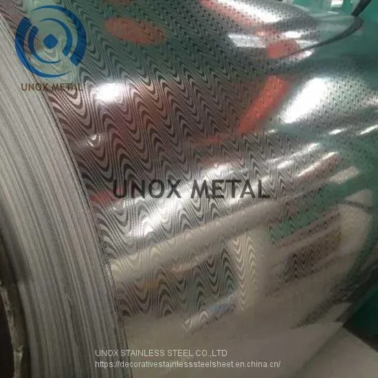 Embossed Stainless Steel Coil Cutting Into Sheet With Various Pattern and Customized Design photo-2