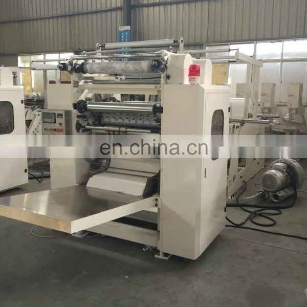 Facial Tissue Paper Folding Embossing Cutting Machine photo-5