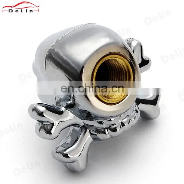 Red Eye Skull Model Air Valve Caps Plastic ABS Material Universal for Cars Truck Bike and Motorcycle photo-2