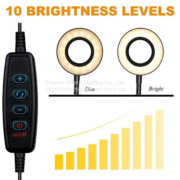 Table Lamp Led Dormitory Cool All Metal Desk Lamp for Home Decoration Hose Live Screen Display Hanging Lamp Clip Reading Lamp photo-4