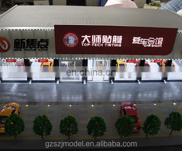 4S Car Shop Miniature Building Model With Architectural Model Material ,scale Model photo-3