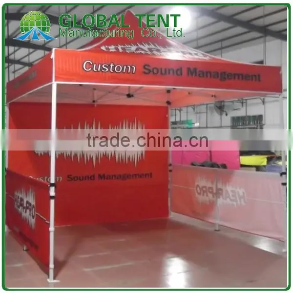 Custom Print Aluminum Folding Pagoda Tent 3x3m ( 10ft X 10 Ft), Printed Canopy & Valance, Back Wall&2 Half Side Wall photo-4