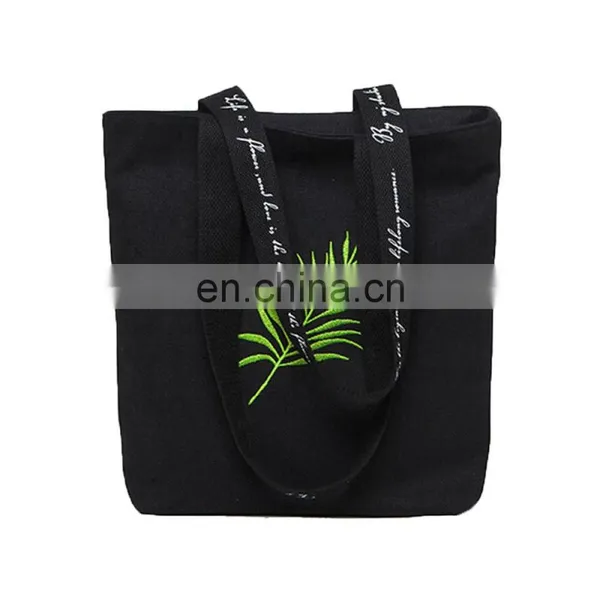 Fashion Shopping Cotton Beach Shoulder Women Canvas Tote Bag photo-3