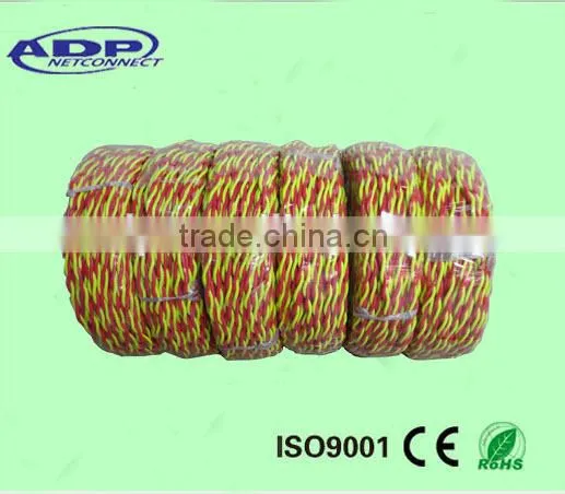 Telephone Jumper Wire 2cores Twisted 0.6mm 22AWG Tinned Copper/Bare Copper photo-3
