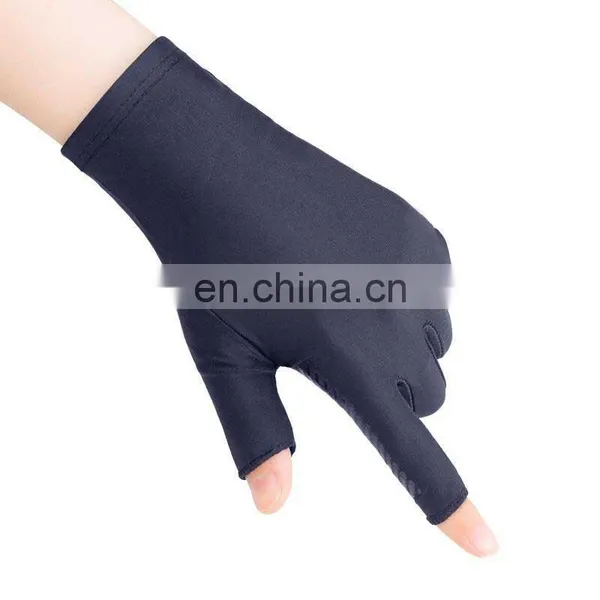 Touch Screen Cycling Summer Ice Silk Sunscreen Outdoor Half Finger Sports Driving Hand Fishing Gloves photo-5