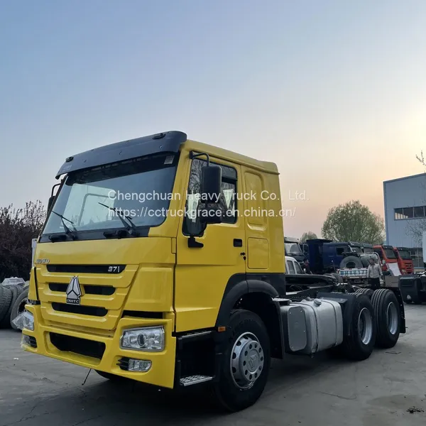 Heavy Duty Cheap Sinotruk Used Howo Tractor Truck 6x4 Trailer Head Truck 371hp 375hp for Sale