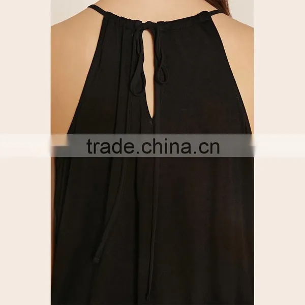 Black Sexy Saree Blouse Designs Sleeveless Lady Blouse & Tops photo-4