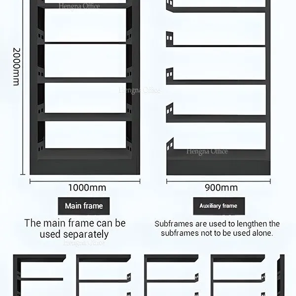 Superior Quality Modular Academic Steel Library Shelves With Booktop Design : Perfect for Libraries, Offices, and Homes-OEM/ODM photo-5
