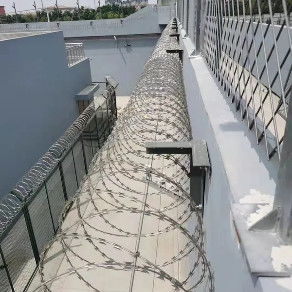 Barbed Razor Wire Roll Powder Coated for Security Wire Fencing and Prison Perimeter Fence Application Long Lasting photo-3