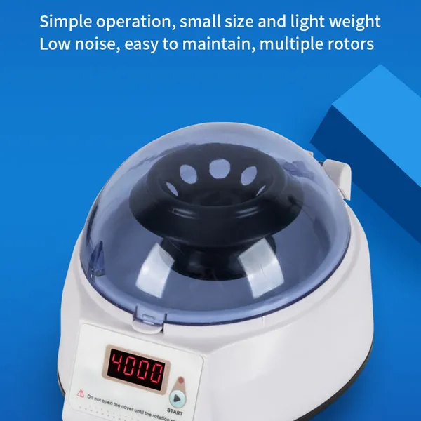 Tuohe Pocket Centrifuge 7000 об/мин лабораторный мини-центрифуга с ротором на восемь пробирок 1,5 мл/2 мл