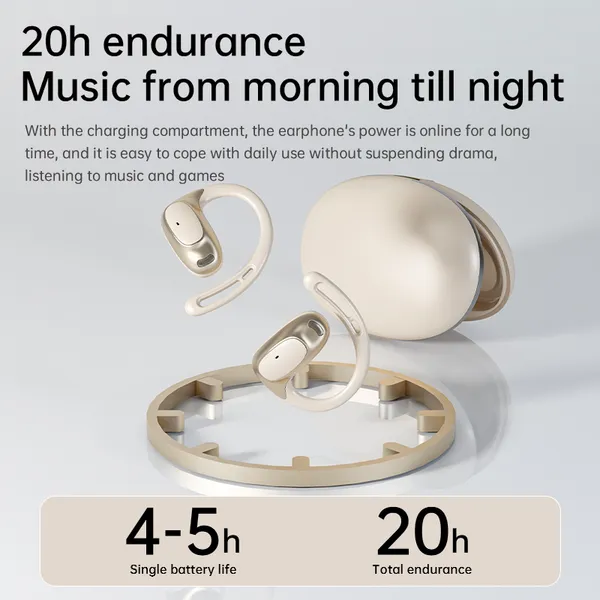 N60 New Private Mold Open-Ear TWS Earhook Bluetooth Earphones photo-3