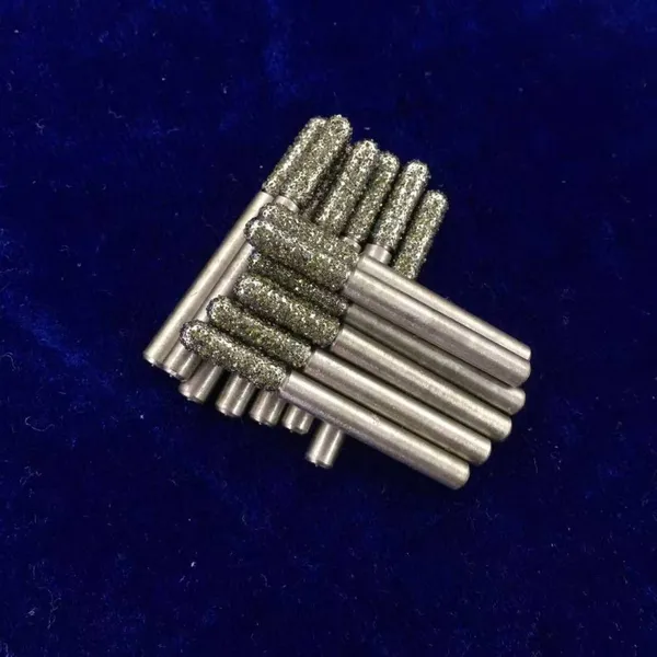Large Cylindrical Diamond Grinding Head With Coarse Sand, 60 Mesh, Diameter 5 - 30 Mm, Made of Cemented Carbide for Grinding and Polishing, Wear-resistant photo-3