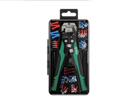 231Pcs Multi-function Wire Stripper Tool Kit with Assorted Wire Terminals, Crimping Stripping Cutting Plier Set in Plastic Case