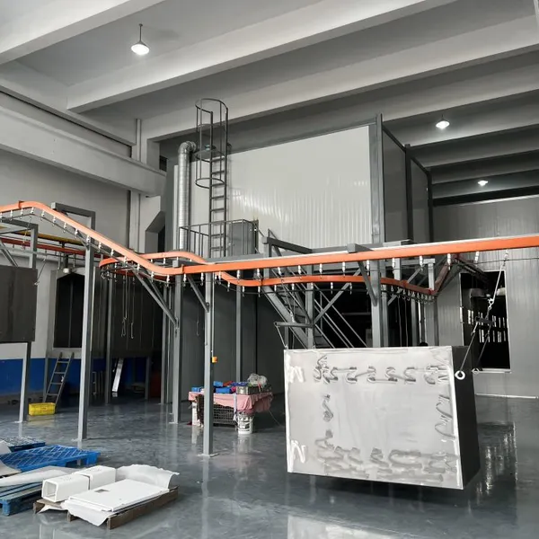 Durable Small Cabinet Metal Powder Coating Line for Automotive Brackets and Bicycle Frame Coating