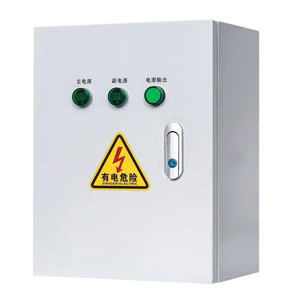 Low-Voltage Switchgear Distribution Panel With Automatic Dual-Power-Source Switching
