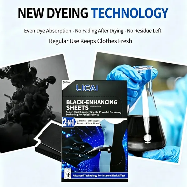 Black Clothing Color Restoring Laundry Sheets – Color Enhancer & Fabric Restoration