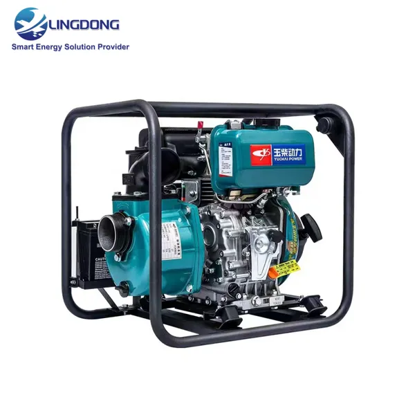 Yuchai Engine Diesel Self-Priming Farm Water Pump YC80BE Diameter 3 Inch 80mm Max Lift 28m YC178FE for Agriculture Irrigation