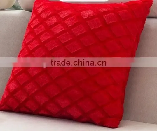 High Quality Plaid Plush Cushion for Car , Seat ,home Decoration photo-3