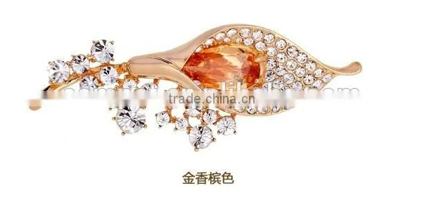 Wholesale Calla Full Rhinestone Diamond Crystal Gem Brooch photo-4