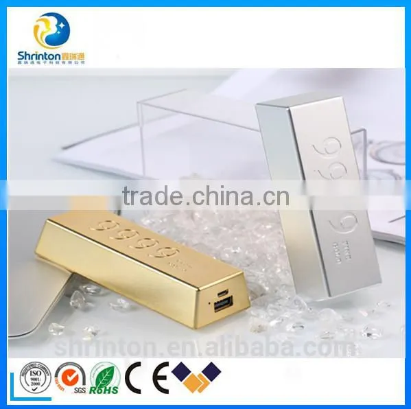 Factory Directly Offer Gold Bar Portable Power Bank 10000mah With Smart Shape photo-5