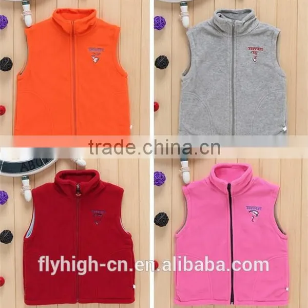Logo Embroidered Warm Women's Sleeveless Polar Fleece Vest photo-4