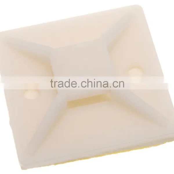 Cable Tie Mount, Nylon Base of Cable Tie, Adhesive Base