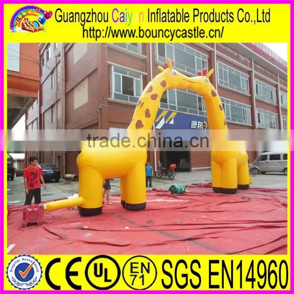 Inflatable PVC Material Giraffe Arch Door photo-2