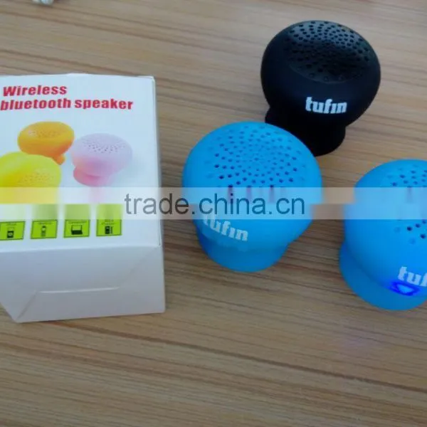 Cheapest Mushroom Mini Handfree Stereo Bluetooth Silicon Sucker Speaker photo-6