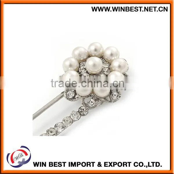 Hot Selling 2015 Costume Jewellery Trendy Brooches, Silver Safety Pin photo-2