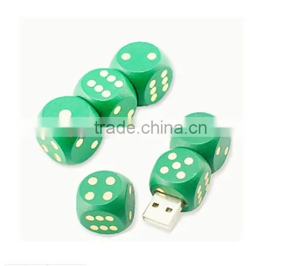 Wooden Dice Flash USB Drive