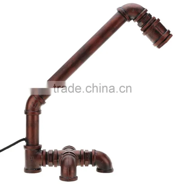 Retro Vintage Edison Table Lamp Light Bulb Vintage Table Lamp Personalized Water Pipe Desk Lamp For Home Bar Decor AC 220V/110V photo-5
