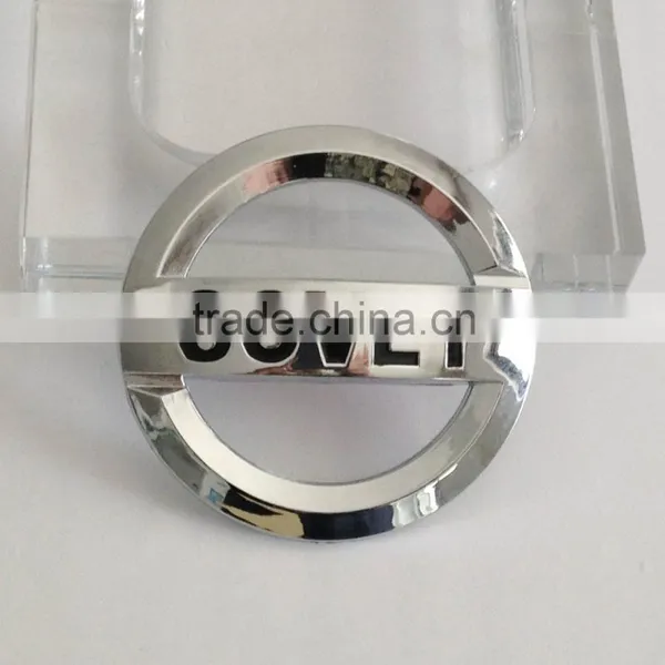 Custom ABS Plastic Chrome Emblem Round Car Logo Badges photo-4