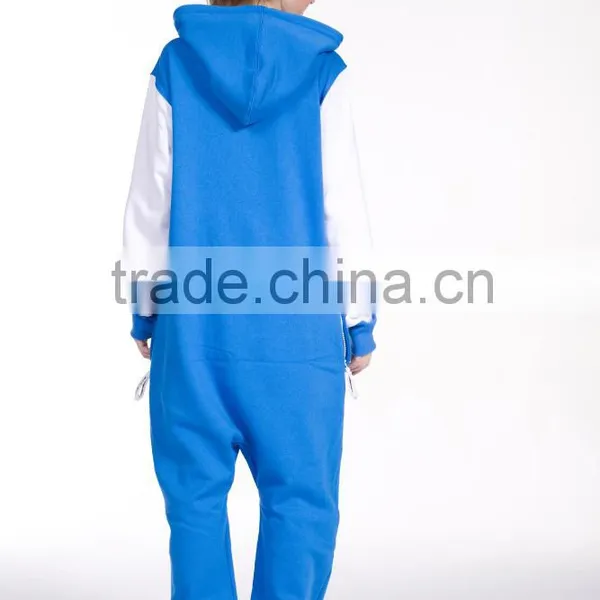 OEM Women Baseball Blue Onesie,Populart Casual Jumpsuit,Long Sleeve Playsuit photo-2