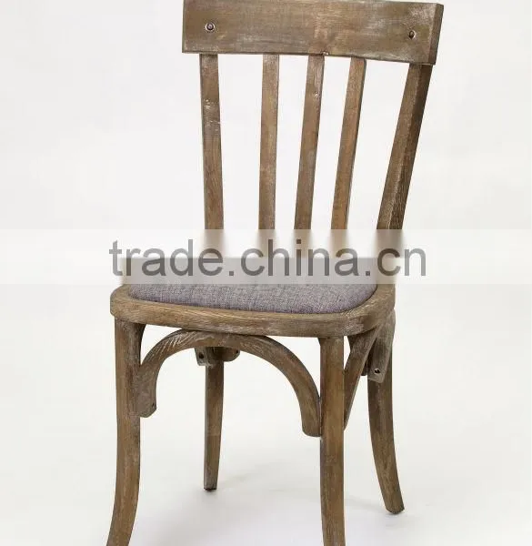 Antique French Style Fabric Seat Dining Table and Chair/ Restaurant Dining Sets(CH-272-OAK,DT-413-OAK) photo-2