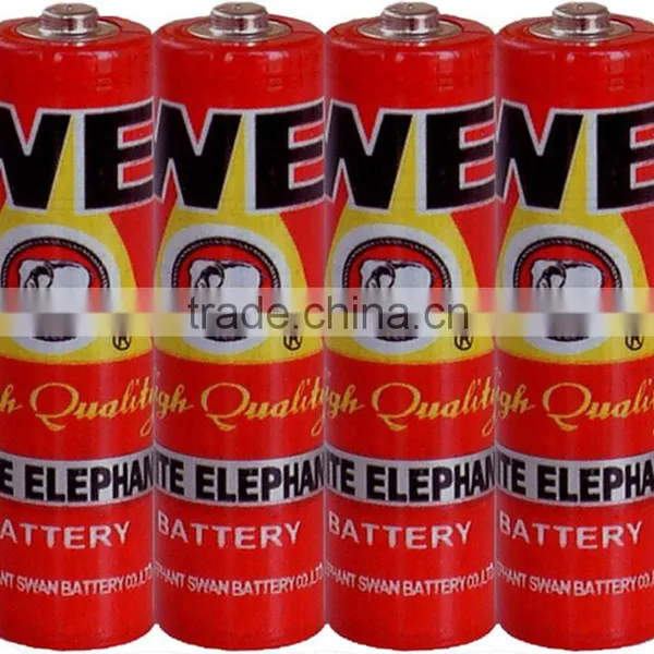 White Elephant Brand AA/R6/UM-3 Carbon Zinc Battery PVC Jacket (OEM Welcomed)