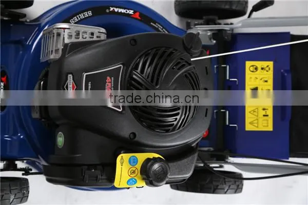 China 16inch Wheel Adjustable Grass Cutting B&S B450E American Gasoline Engine Wholesale Manual Cheap Mini Lawn Mower for Sale photo-2