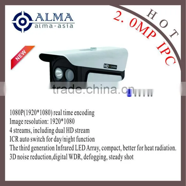 2 Megapixel IP Box Camera Support ONVIF and POE