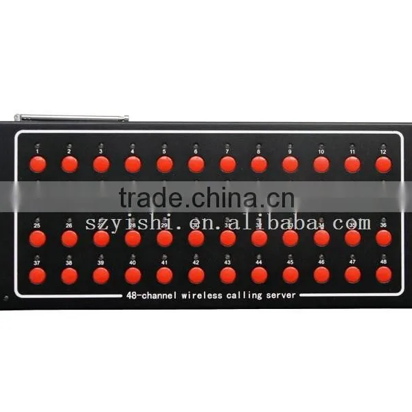 HW-ZJ48 48ch restaurant pager & call center services with time display