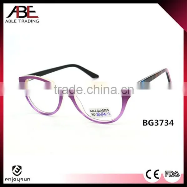 New Stylish 2016 Ladies High Level Handmade Acetate Eyeglasses Optical Frames Optics Spectacle Supplier's Choice photo-2