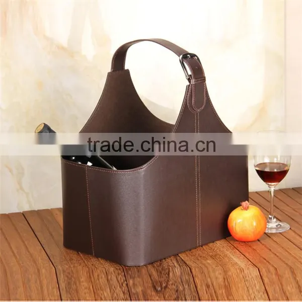 Upscale Storage Basket Hotel Gift Basket Wholesale Shopping Mid Autumn Festival Gift Basket Gift Packaging Leather Creative photo-2