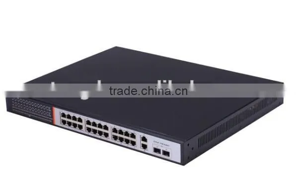 Atongda 10/100/1000Mbps 24 Port 1000M Fiber POE Switch 2 SFP Combo PoE Switch photo-5