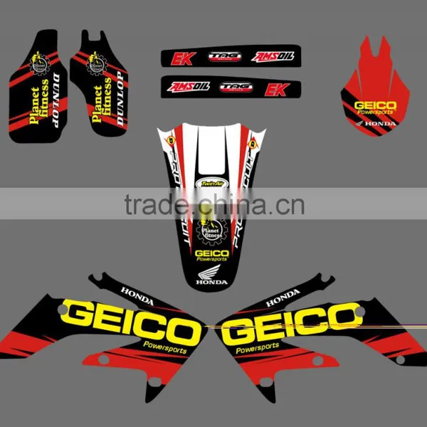 mini bike GRAPHICS kit/Dirt Bike /Motorbike/motocross GRAPHICS kit for honda Motorcycle 2008-2009 CRF250R CRF250 (DST0158)