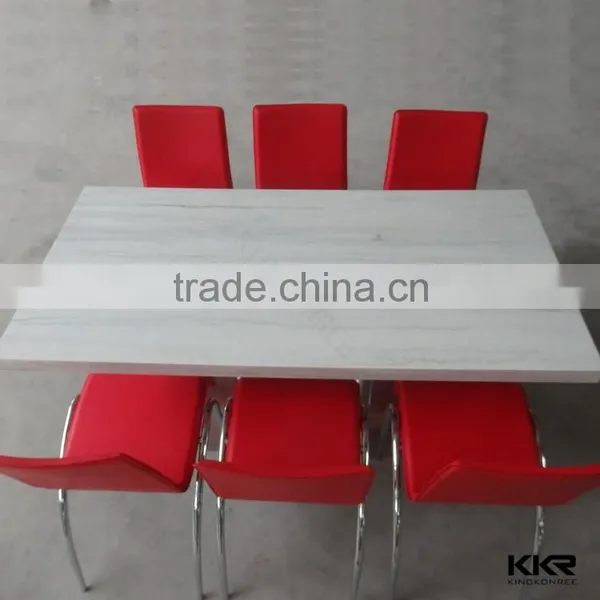 Marble Top Dining Table,restaurant Dining Table and Chairs photo-2