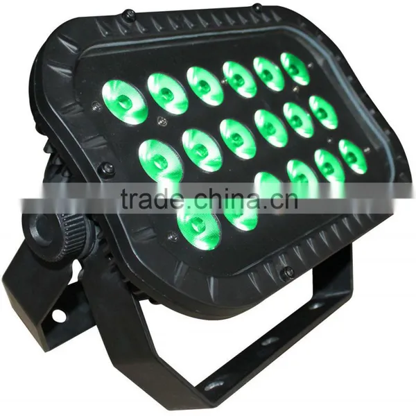 DMX 18pcs x Tri-RGB IP66 Outdoor Flood LED Garden Light photo-2