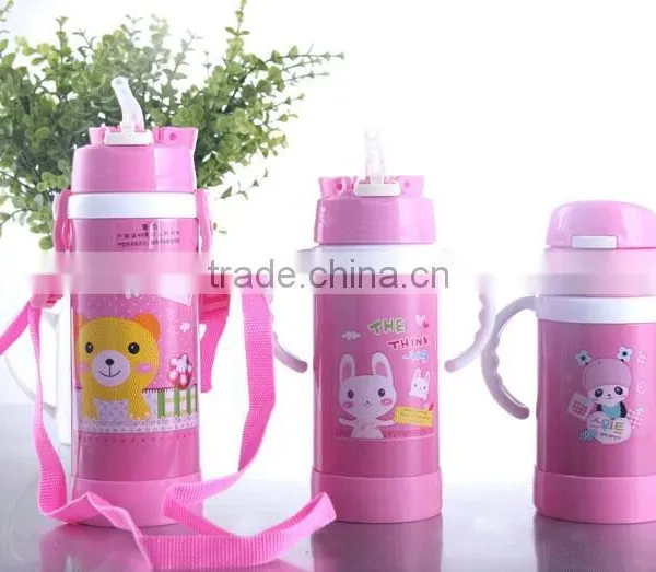 Cartoon Double Handle Vacuum Cup With Three Volume photo-4