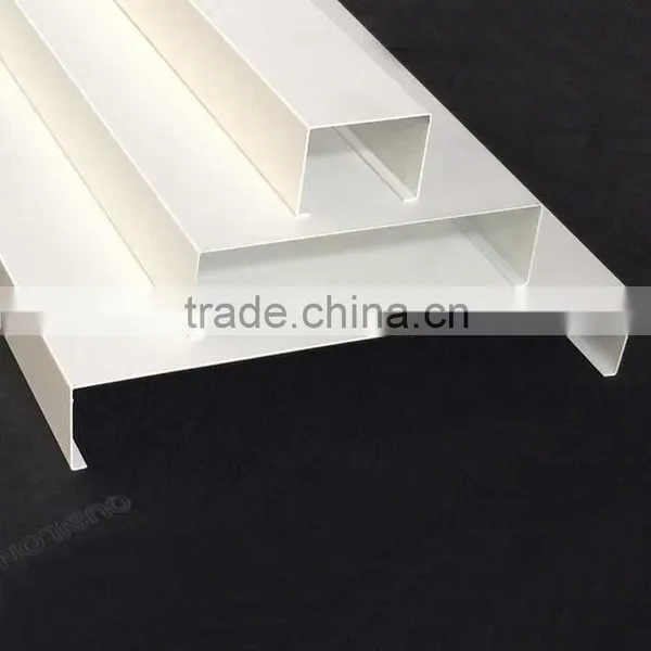 Various Width Suspended Metal Ceiling Panel Aluminum B - Shaped Open Strip Ceiling photo-6