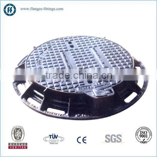 Ductile Iron Round Manhole Cover With Lock Hinge &gas
