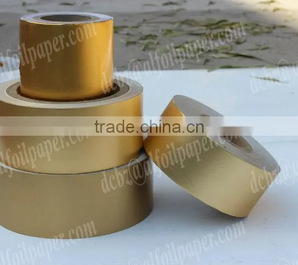Gold Aluminum Foil Cigarette Wrapping Paper or Laminated Paper Roll. photo-2