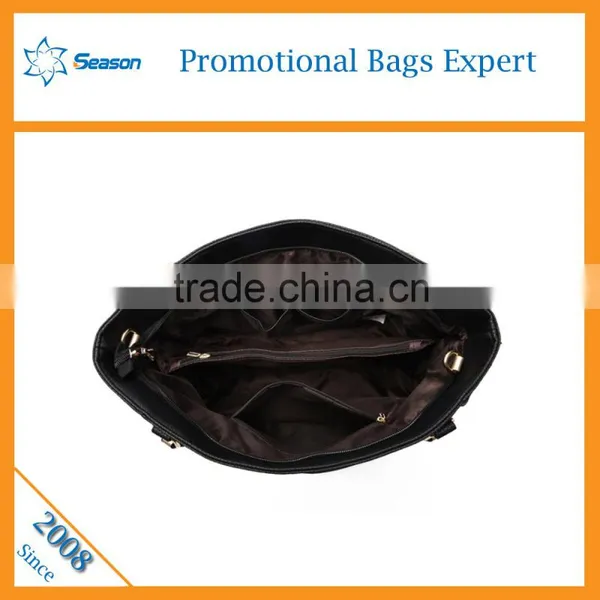 New Arrival Women's Leather Tote Shoulder Bag Plain Handbags Ladies 2016 photo-6